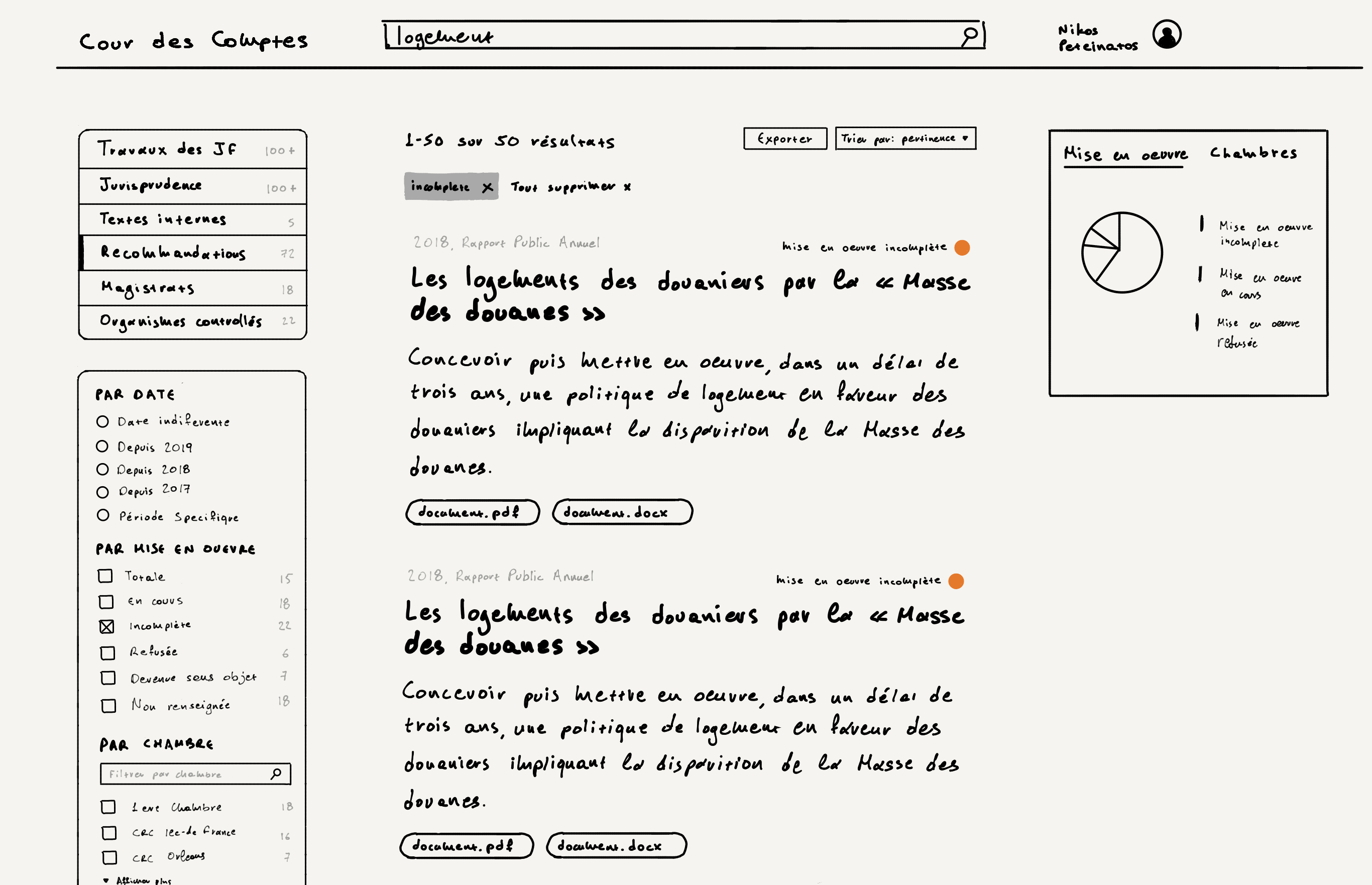 Search Engine Wireframe